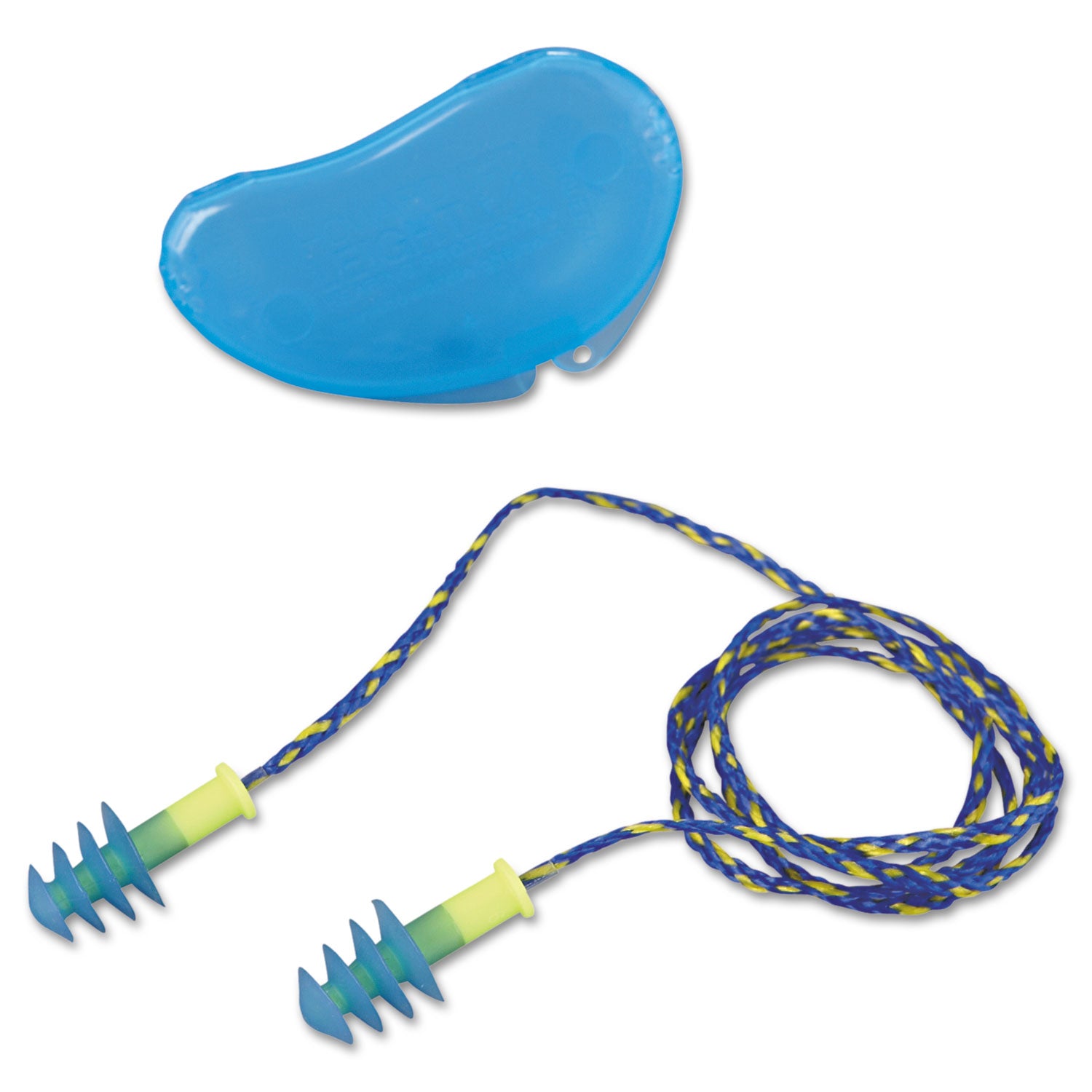 FUS30 HP Fusion Multiple-Use Earplugs, Reg, 27NRR, Corded, BE/WE, 100 Pairs - 