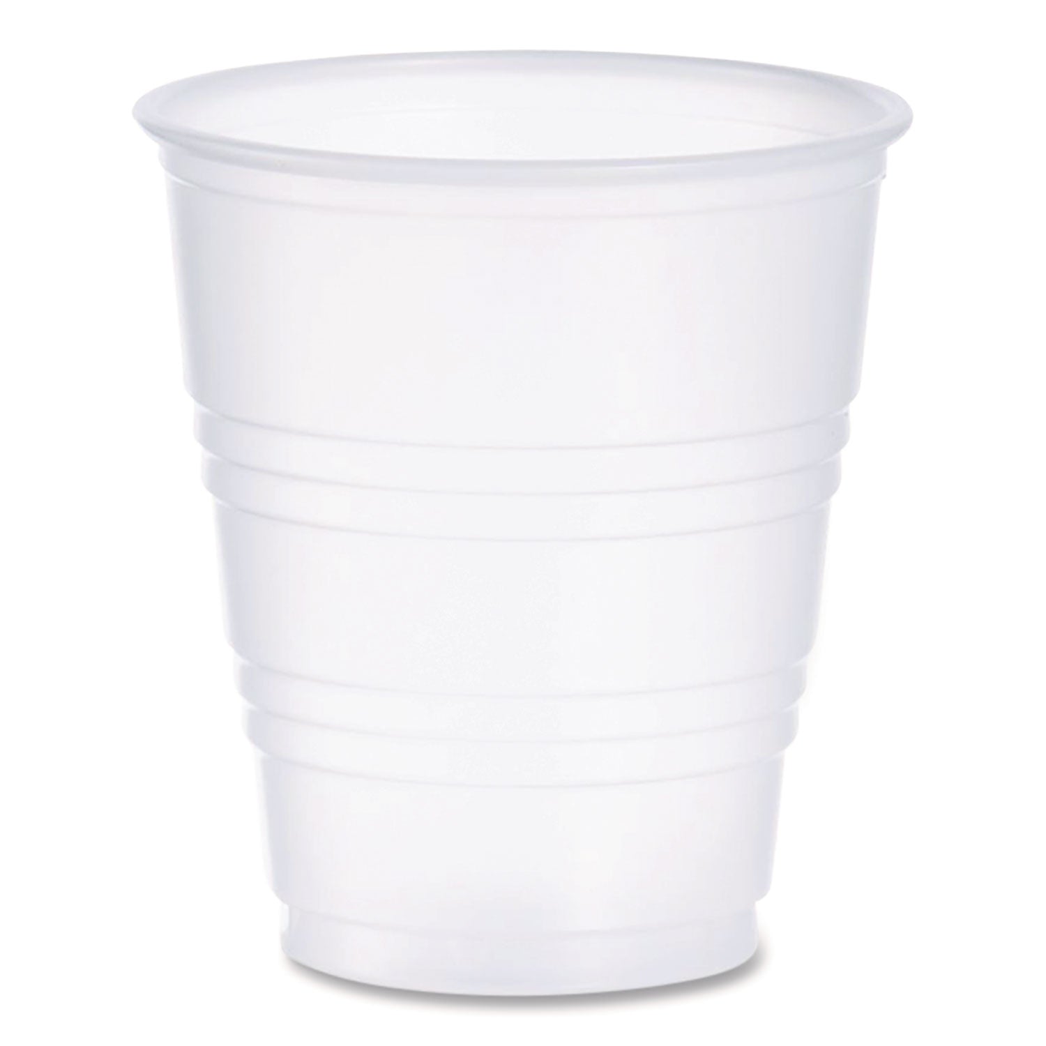 High-Impact Polystyrene Cold Cups, 5 oz, Translucent, 100 Cups/Sleeve, 25 Sleeves/Carton