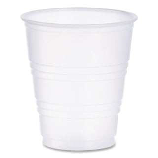 High-Impact Polystyrene Cold Cups, 5 oz, Translucent, 100 Cups/Sleeve, 25 Sleeves/Carton