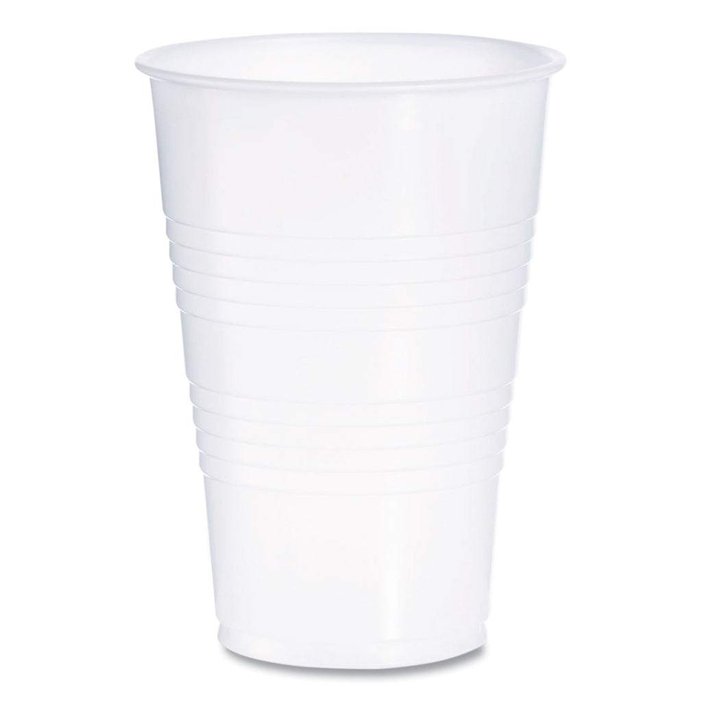 High-Impact Polystyrene Cold Cups, 16 oz, Translucent, 50 Cups/Sleeve, 20 Sleeves/Carton