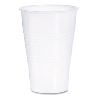 High-Impact Polystyrene Cold Cups, 16 oz, Translucent, 50 Cups/Sleeve, 20 Sleeves/Carton