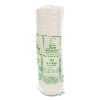 Dart Quiet Classic 12 oz Laminated Foam Bowls - Plastic, Foam Body - 125 / Pack