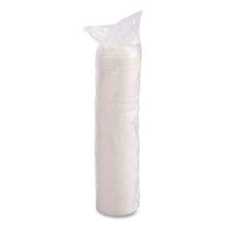 Cappuccino Dome Sipper Lids, Fits 12 oz, White, 1,000/Carton