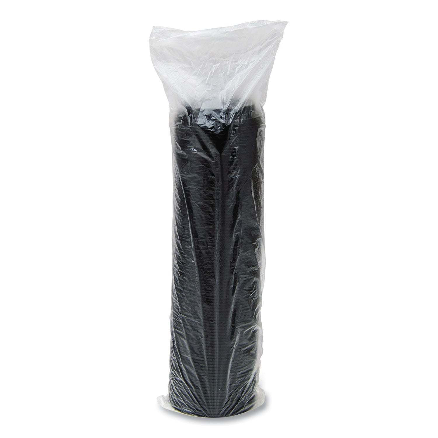 Cappuccino Dome Sipper Lids, Fits 12 oz to 24 oz Cups, Black, 100/Pack, 10 Packs/Carton