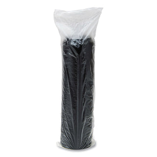 Cappuccino Dome Sipper Lids, Fits 12 oz to 24 oz Cups, Black, 100/Pack, 10 Packs/Carton
