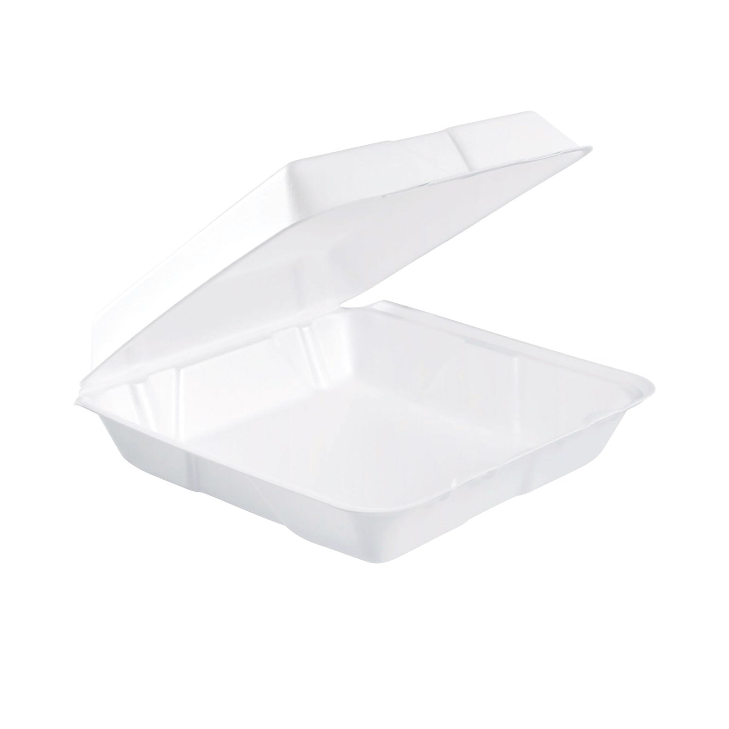Foam Hinged Lid Containers, 9.25 x 9.5 x 3, 200/Carton - 
