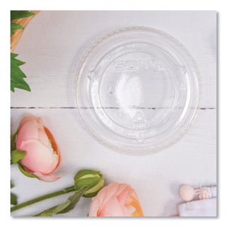 Non-Vented Cup Lids, Fits 9 oz to 22 oz Cups, Clear, 1,000/Carton