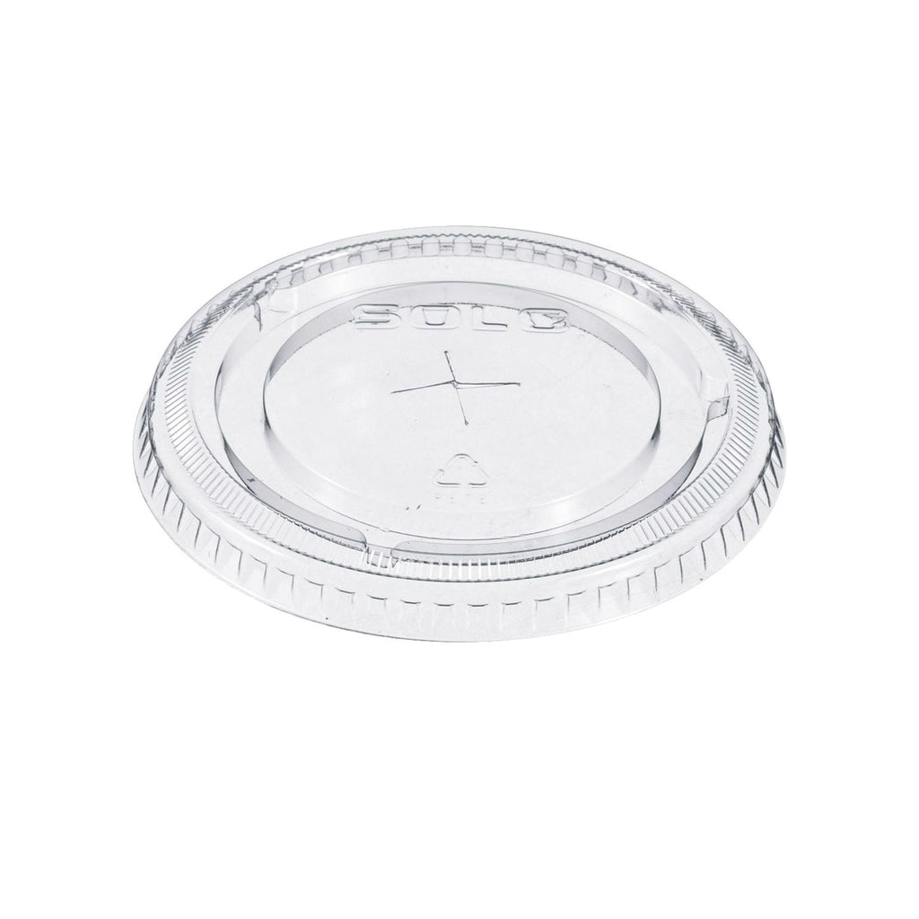 Straw-Slot Cold Cup Lids, Fits 9 oz to 20 oz Cups, Clear, 100/Pack