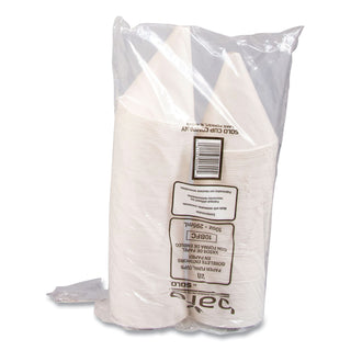Bare Eco-Forward Treated Paper Funnel Cups, ProPlanet Seal, 10 oz, White, 250/Bag, 4 Bags/Carton