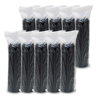 Cappuccino Dome Sipper Lids, Fits 12 oz to 24 oz Cups, Black, 100/Pack, 10 Packs/Carton