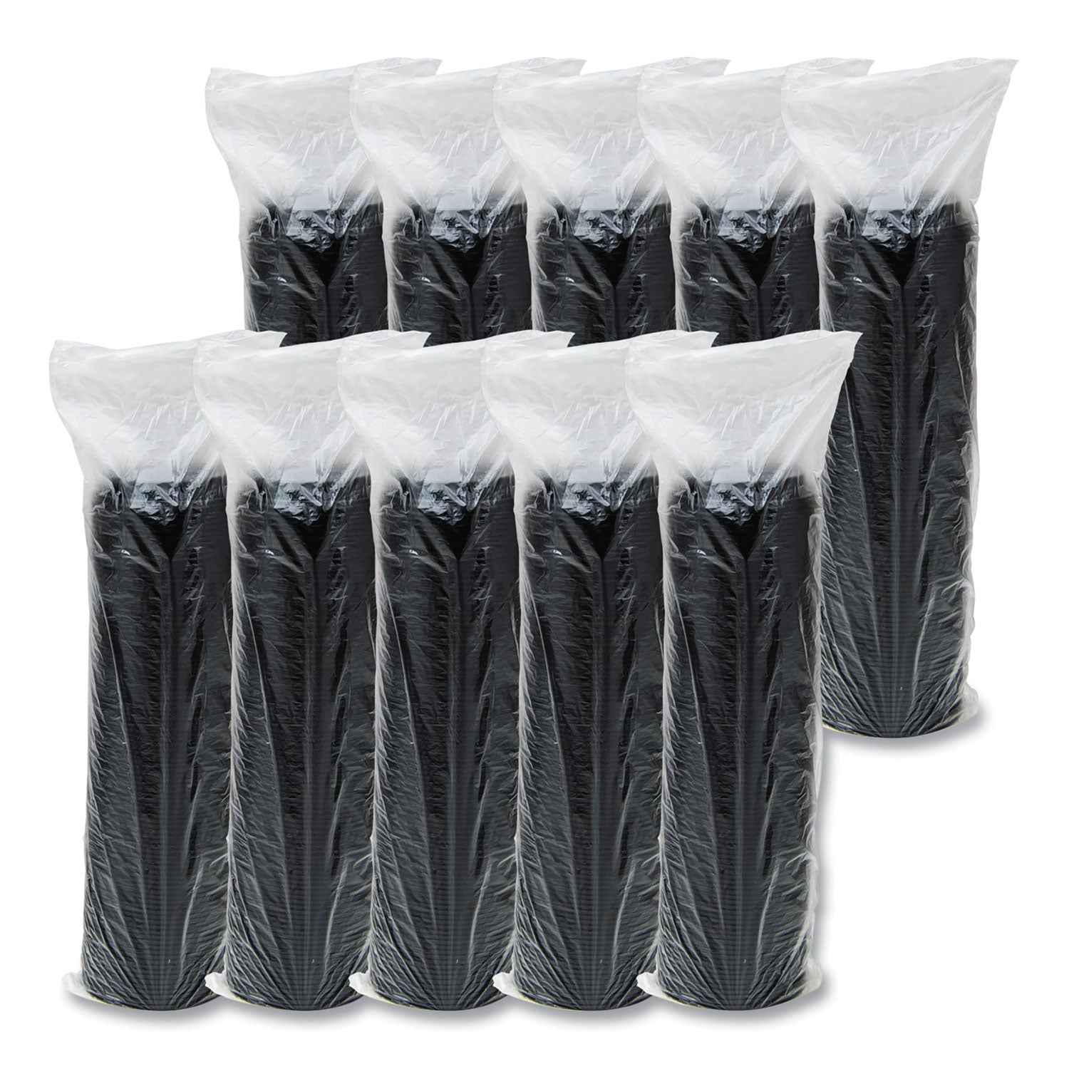 Cappuccino Dome Sipper Lids, Fits 12 oz to 24 oz Cups, Black, 100/Pack, 10 Packs/Carton