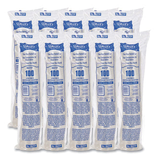 Non-Vented Cup Lids, Fits 9 oz to 22 oz Cups, Clear, 1,000/Carton