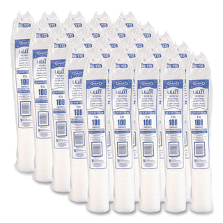 High-Impact Polystyrene Cold Cups, 3.5 oz, Translucent, 100 Cups/Sleeve, 25 Sleeves/Carton