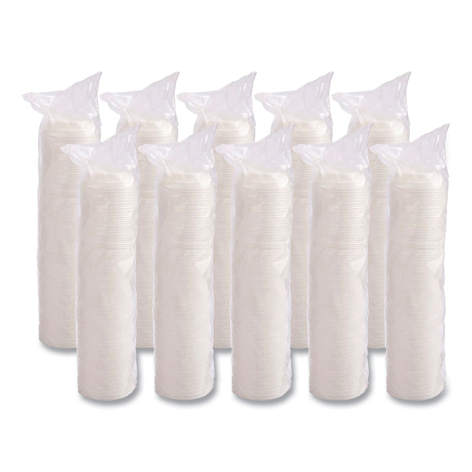 Cappuccino Dome Sipper Lids, Fits 12 oz, White, 1,000/Carton