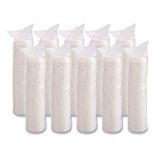Cappuccino Dome Sipper Lids, Fits 12 oz, White, 1,000/Carton