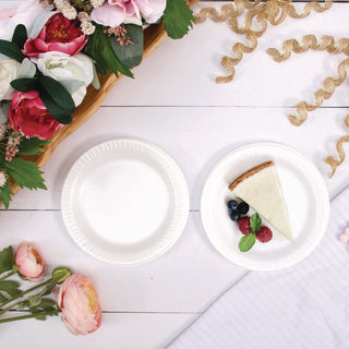 Mediumweight Foam Dinnerware, Plates, 6" dia, White, 125/Pack, Sold as 1 Package