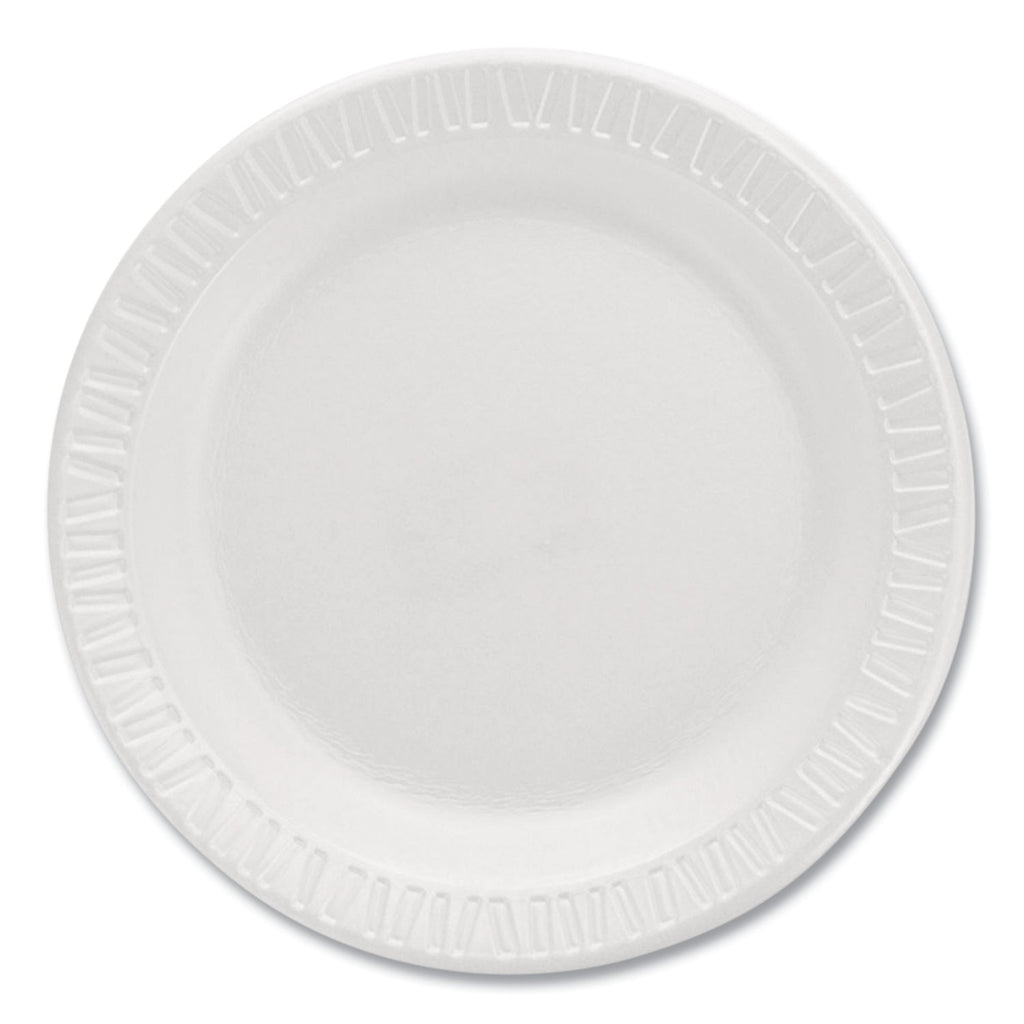 Mediumweight Foam Dinnerware, Plates, 6" dia, White, 125/Pack, Sold as 1 Package
