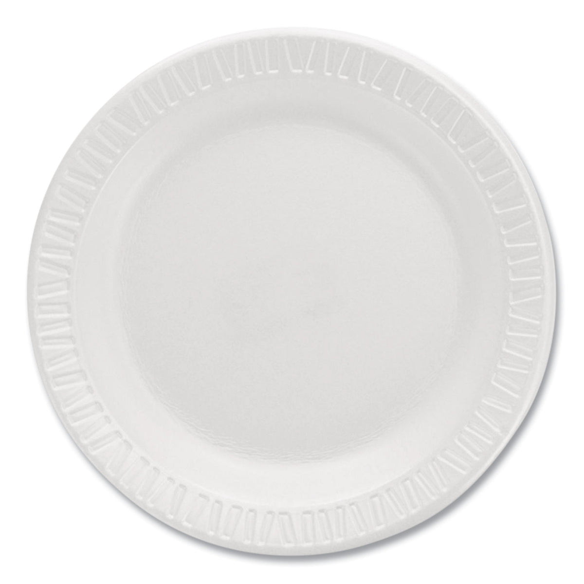 Mediumweight Foam Dinnerware, Plates, 6" dia, White, 125/Pack, Sold as 1 Package