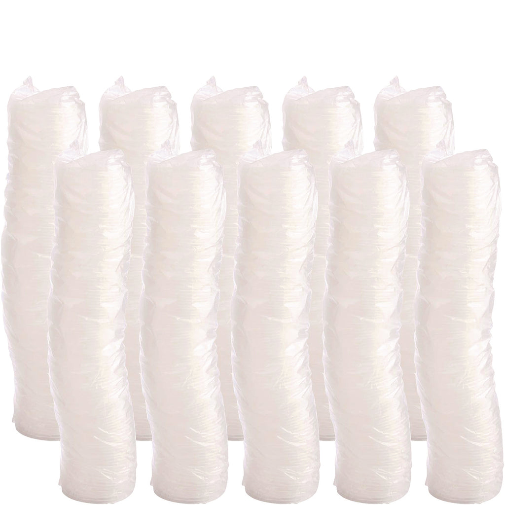 Plastic Lids, Fits 4 oz Cups, Vented, Translucent, 100/Pack, 10 Packs/Carton