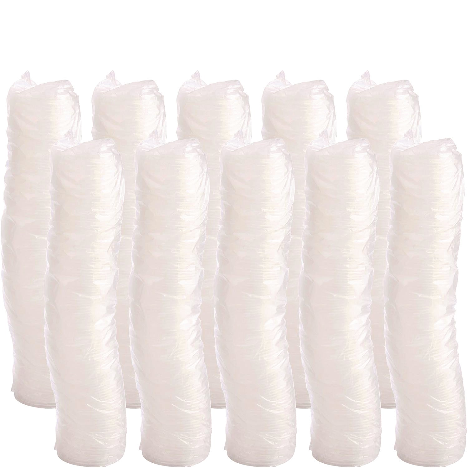 Plastic Lids, Fits 4 oz Cups, Vented, Translucent, 100/Pack, 10 Packs/Carton