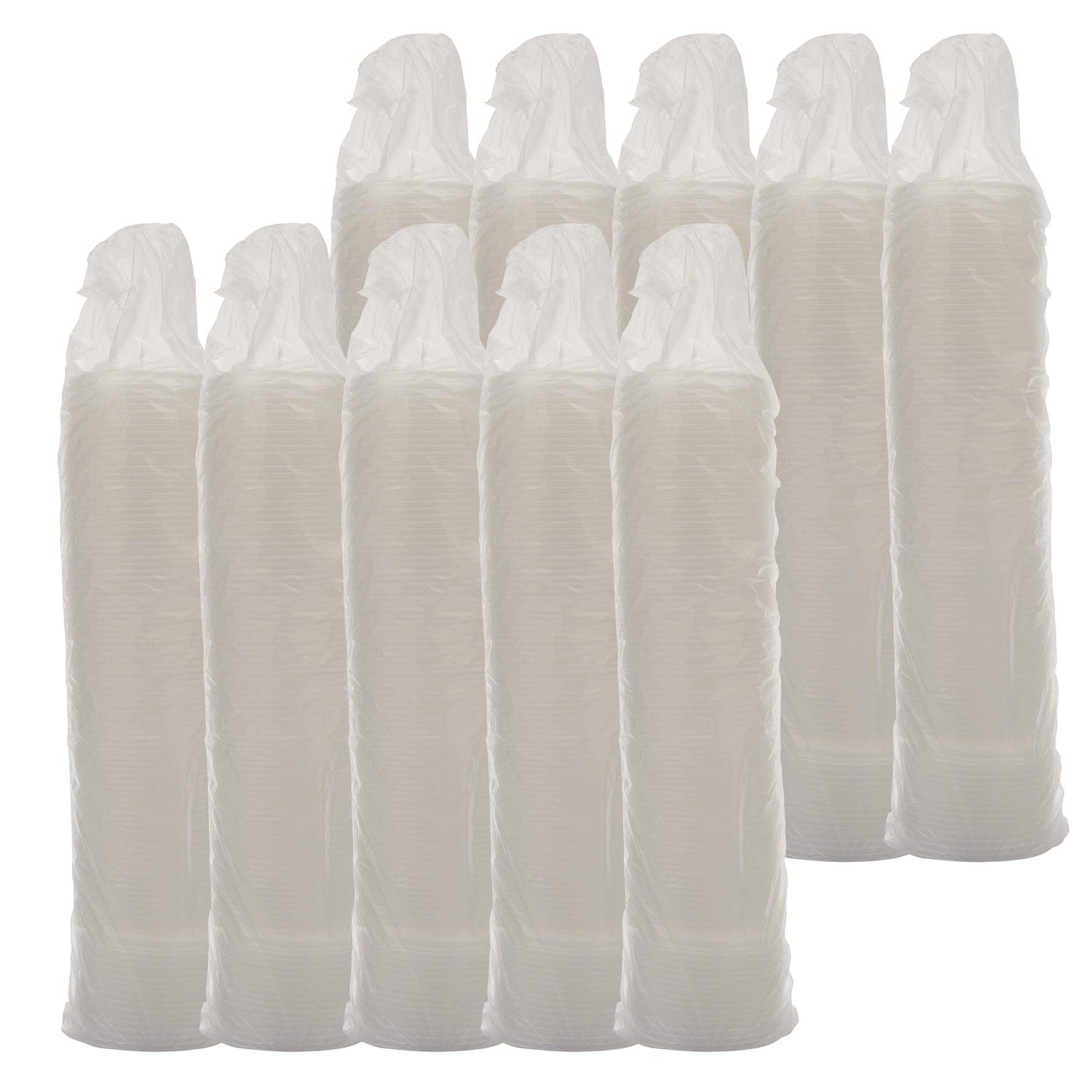 Non-Vented Cup Lids, Fits 6 oz Cups, 2, 3.5, 4 oz Food Containers, Translucent, 1,000/Carton