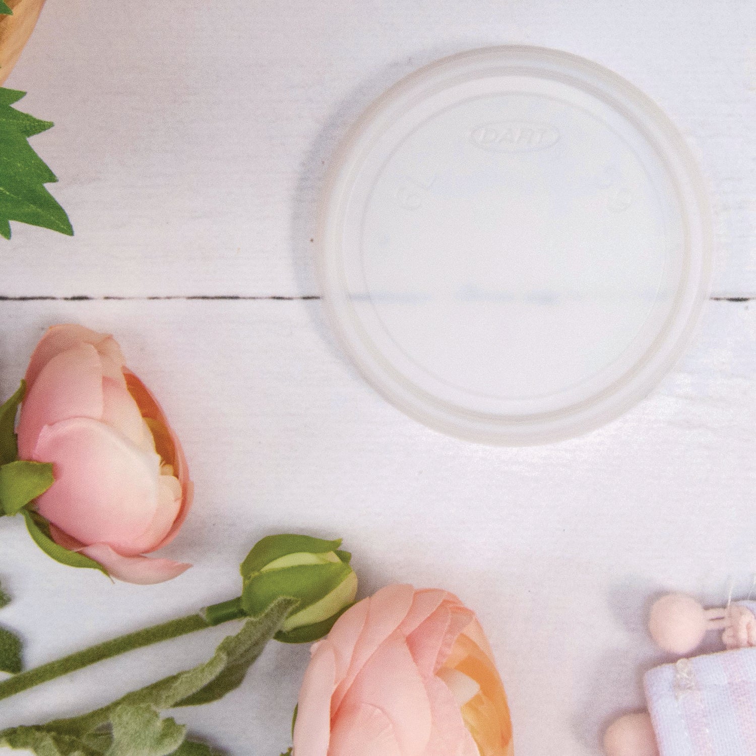 Non-Vented Cup Lids, Fits 6 oz Cups, 2, 3.5, 4 oz Food Containers, Translucent, 1,000/Carton