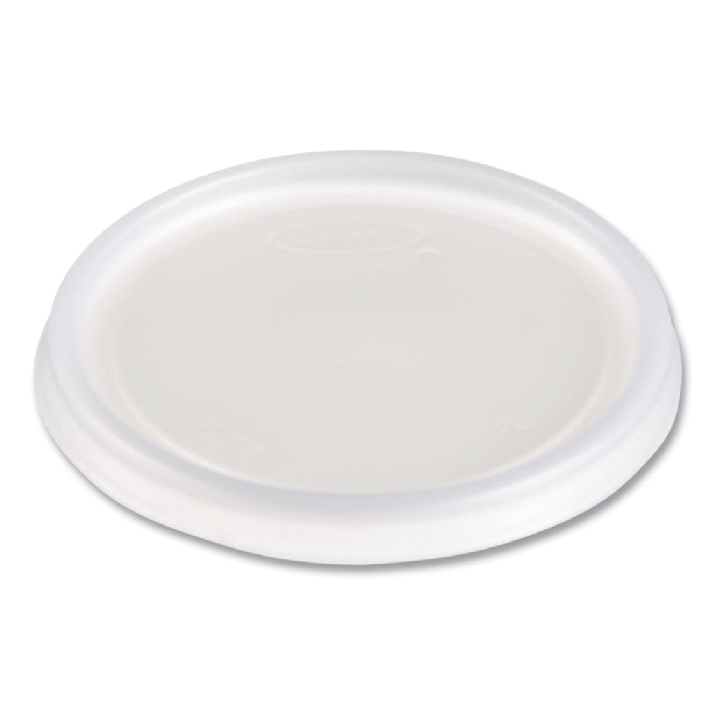 Non-Vented Cup Lids, Fits 6 oz Cups, 2, 3.5, 4 oz Food Containers, Translucent, 1,000/Carton