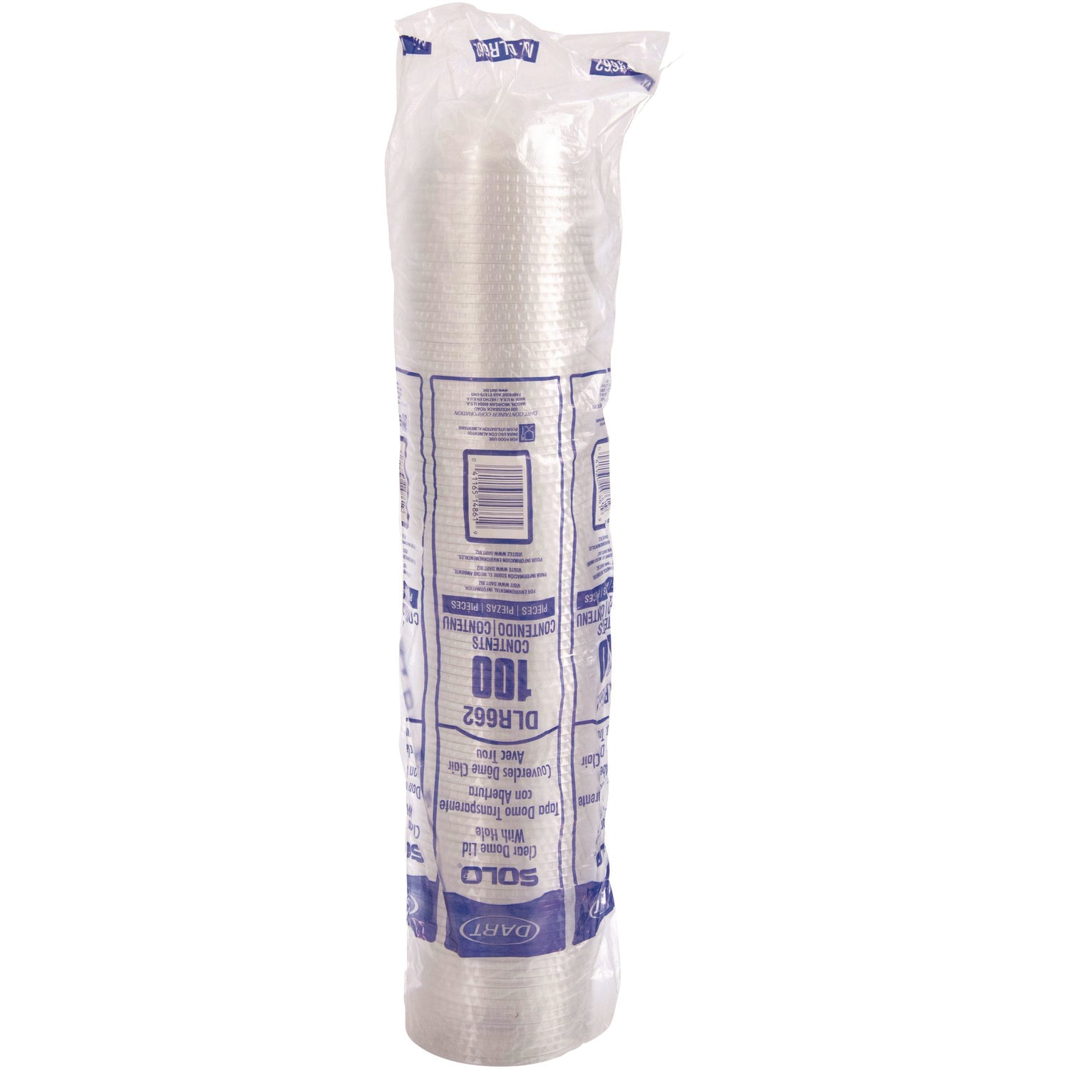 Dome-Top Cold Cup Lids, Fits 16 oz, Clear, 1,000/Carton