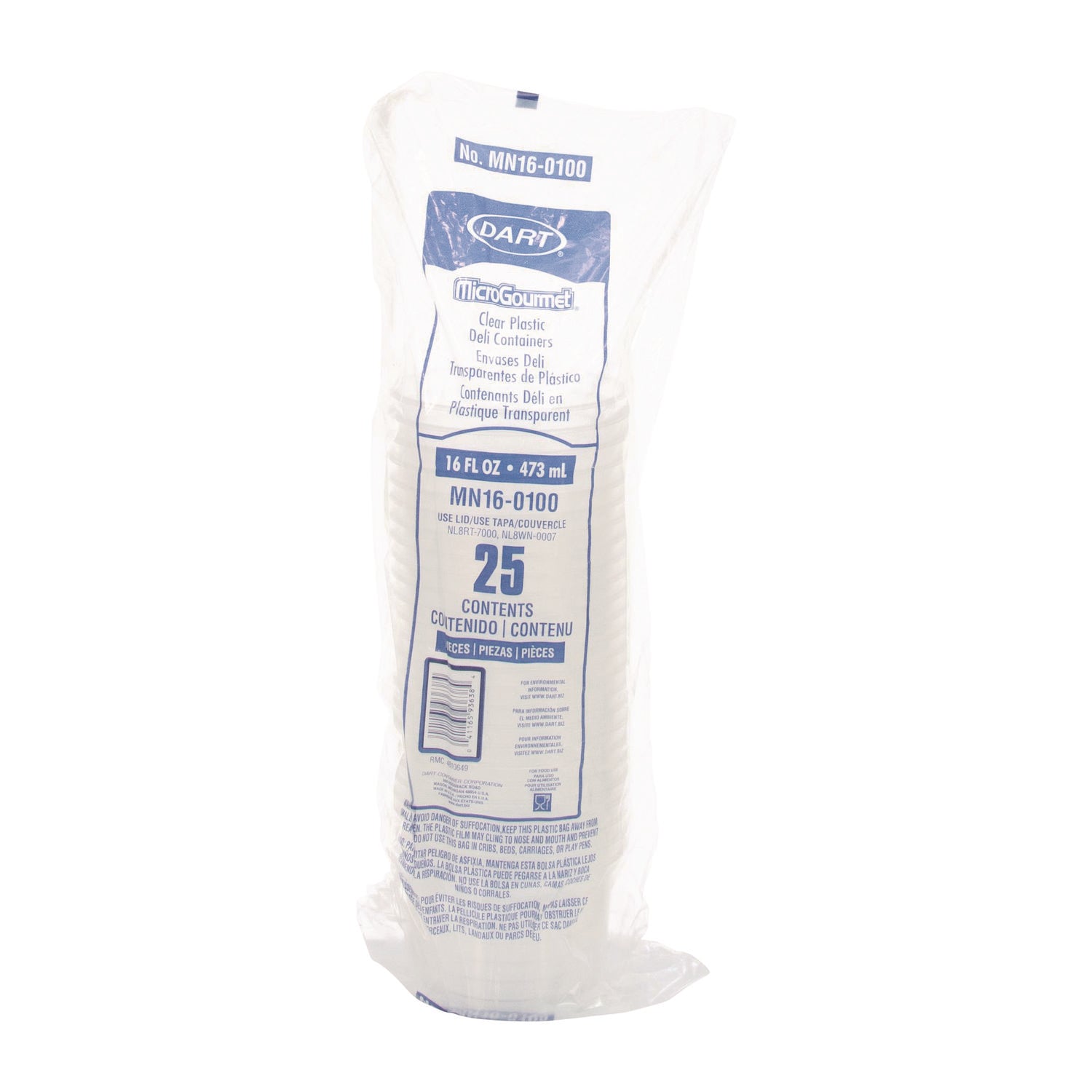 microgourmet-food-container-16-oz-translucent-plastic-50-pack-10-packs-carton_dccmn160100 - 2