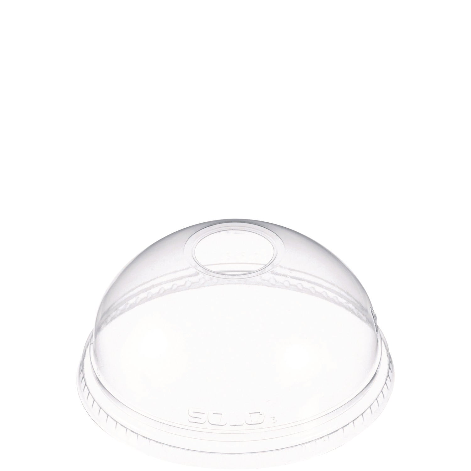 Ultra Clear Dome Cold Cup Lids, Fits 16 oz to 24 oz Cups, PET, Clear, 1,000/Carton - 