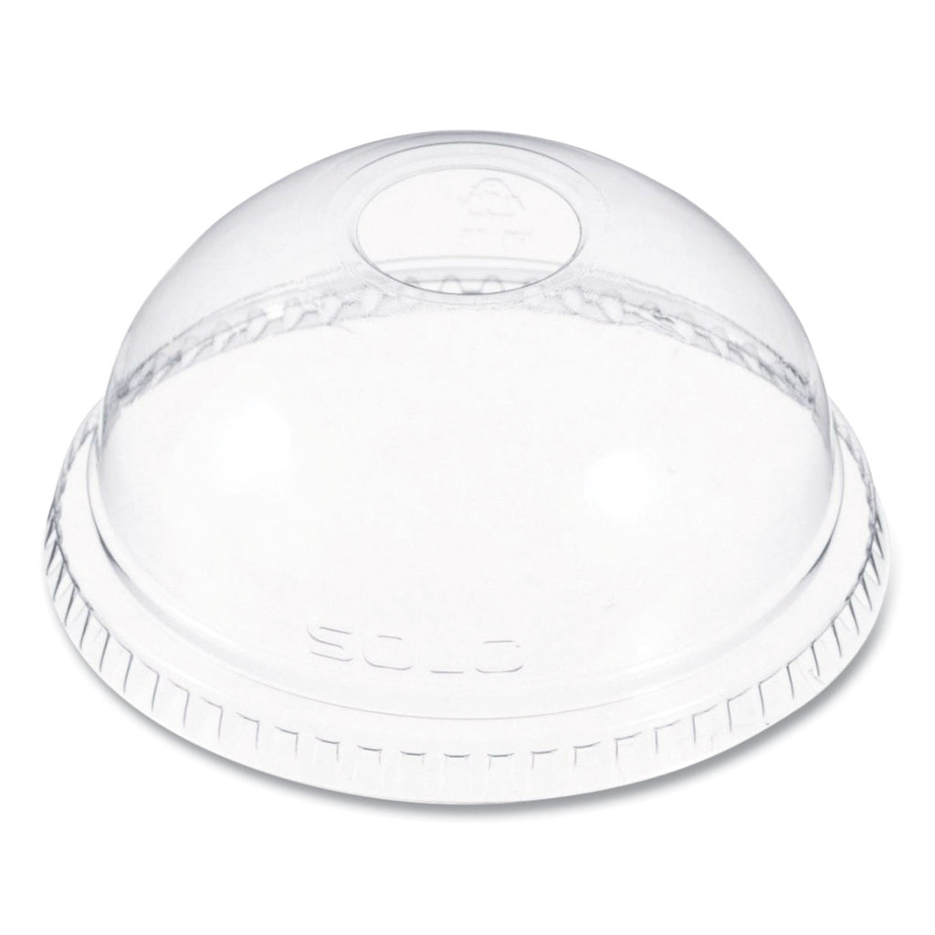 Dome-Top Cold Cup Lids, Fits 16 oz, Clear, 1,000/Carton