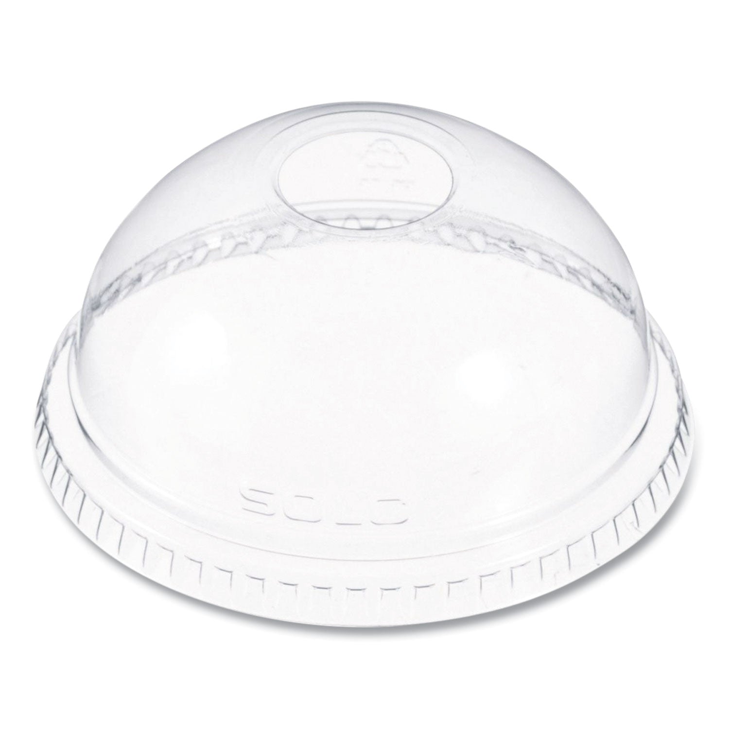 Dome-Top Cold Cup Lids, Fits 16 oz, Clear, 1,000/Carton