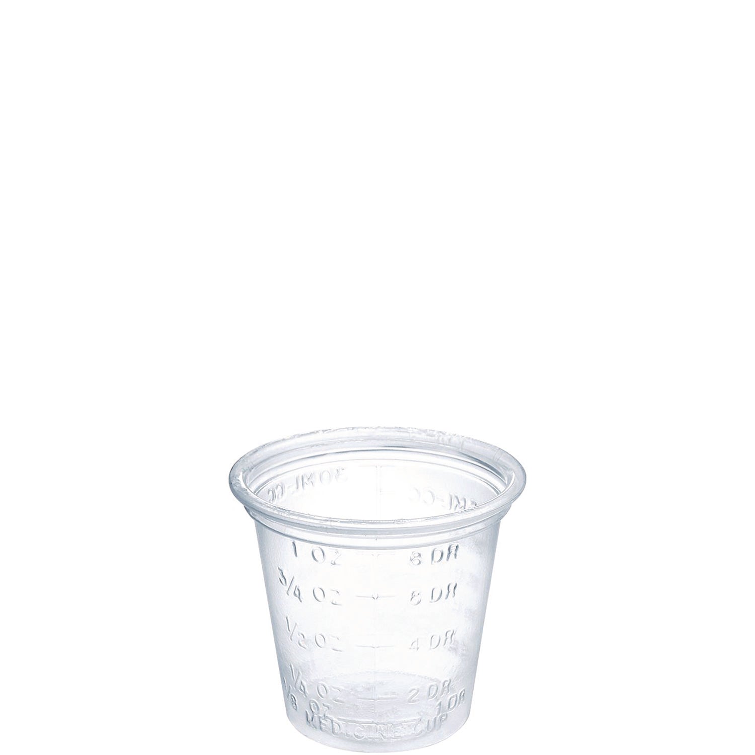 polystyrene-graduated-medical-and-dental-cups-1-oz-clear-graduated-5000-carton_dccp101m - 1
