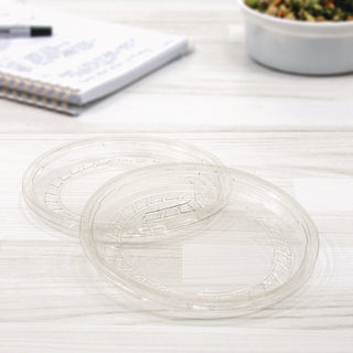 Conex Deli Container Lid, Clear, Plastic, 500/Carton