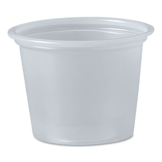 Polystyrene Portion Cups, 1 oz, Translucent, 2,500/Carton