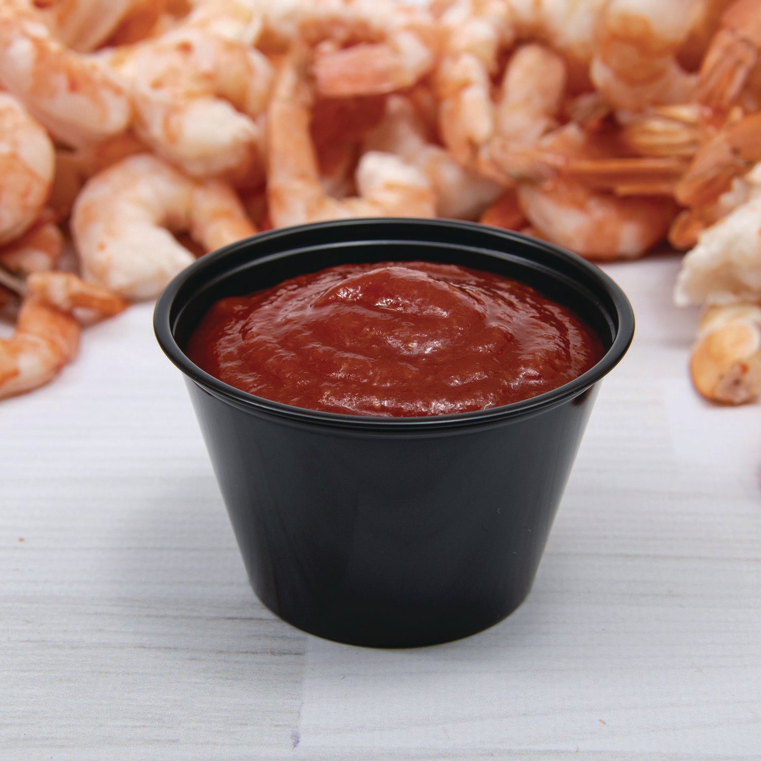 Polystyrene Portion Cups, 4 oz, Black, 250/Bag, 10 Bags/Carton