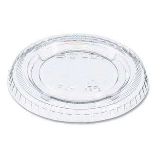 Portion/Souffle Cup Lids, Fits 3.25 oz to 9 oz Cups, Clear, 125/Pack, 20 Packs/Carton