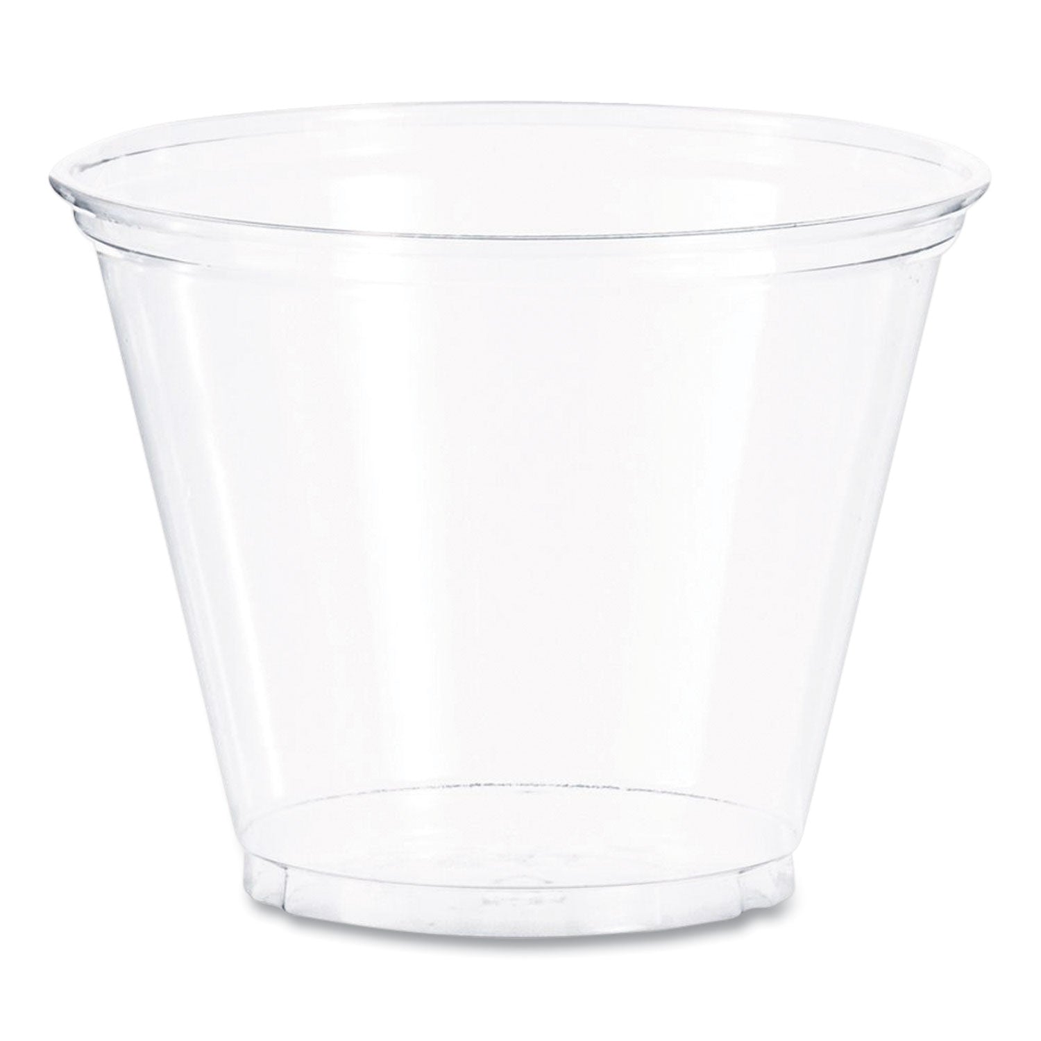 Ultra Clear PET Cups, 9 oz, Squat, 50/Bag, 20 Bags/Carton
