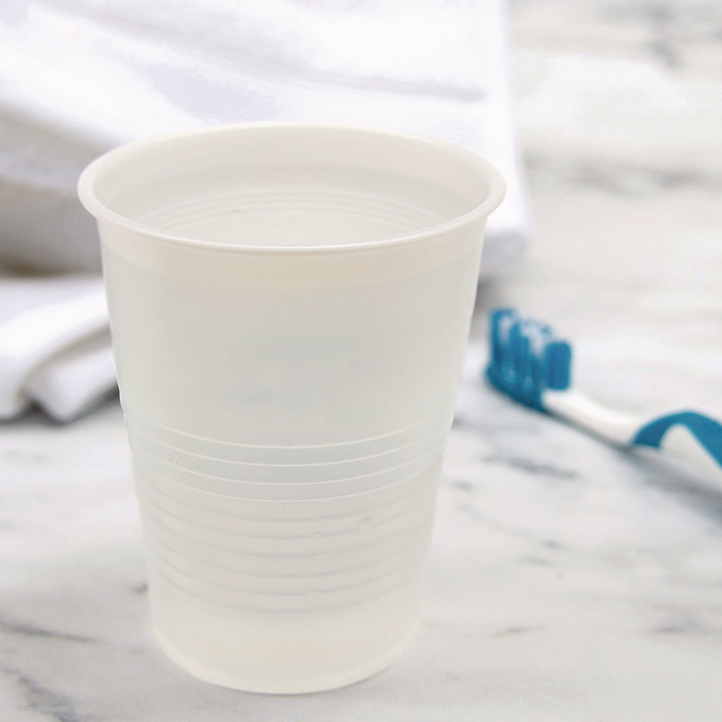 High-Impact Polystyrene Squat Cold Cups, 12 oz, Translucent, 50/Pack