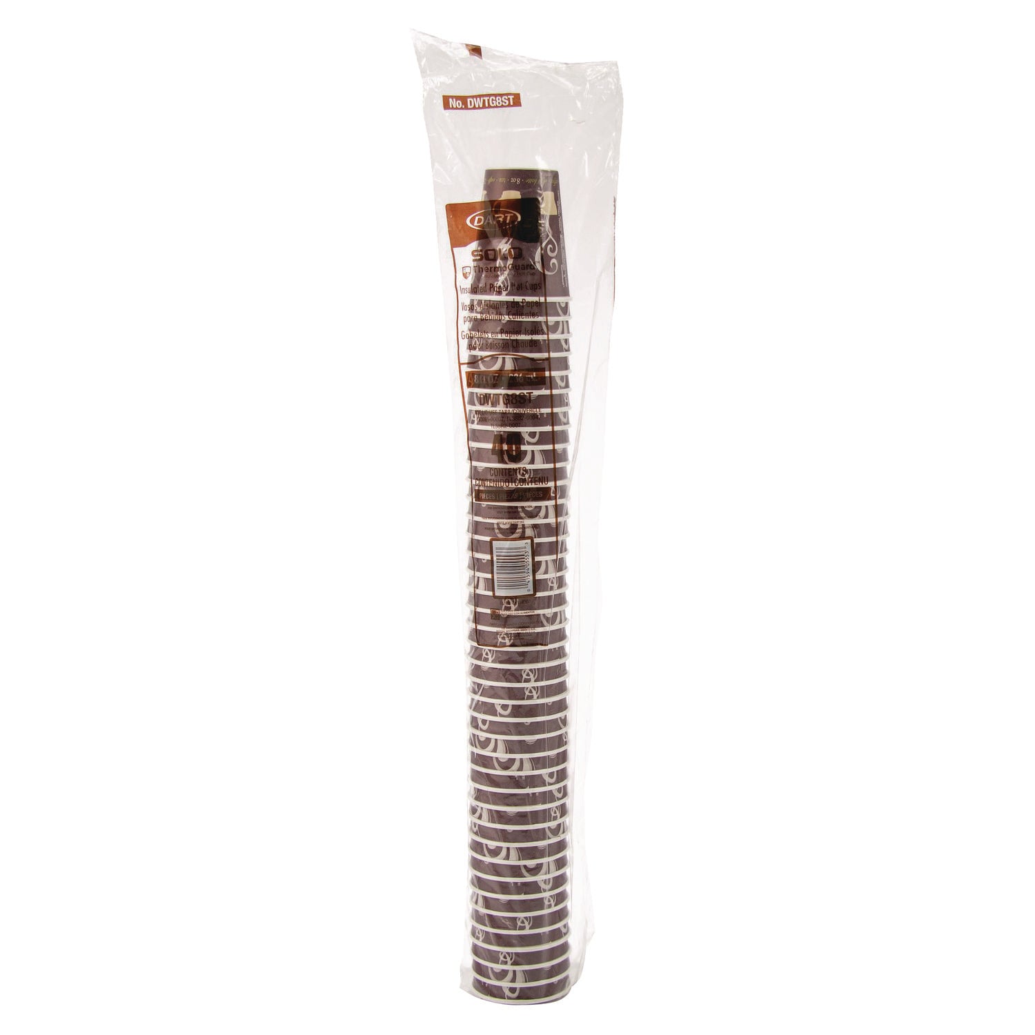 Solo ThermoGuard 8 oz Double Walled Paper Hot Cups - 40 / Bag - Multi - Paper, Polyethylene - Hot Drink, Beverage