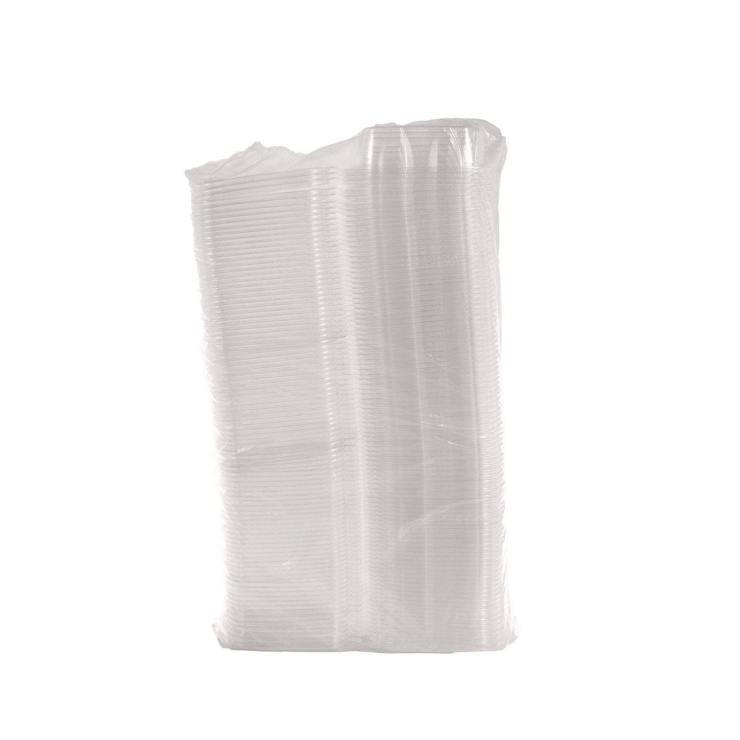 ClearPac SafeSeal rPET Tamper-Resistant Container, ProPlanet Seal, Flat Lid, 24oz, 6.4 x 1.9 x 7.1, Clear, 100/Bag, 2 Bags/CT