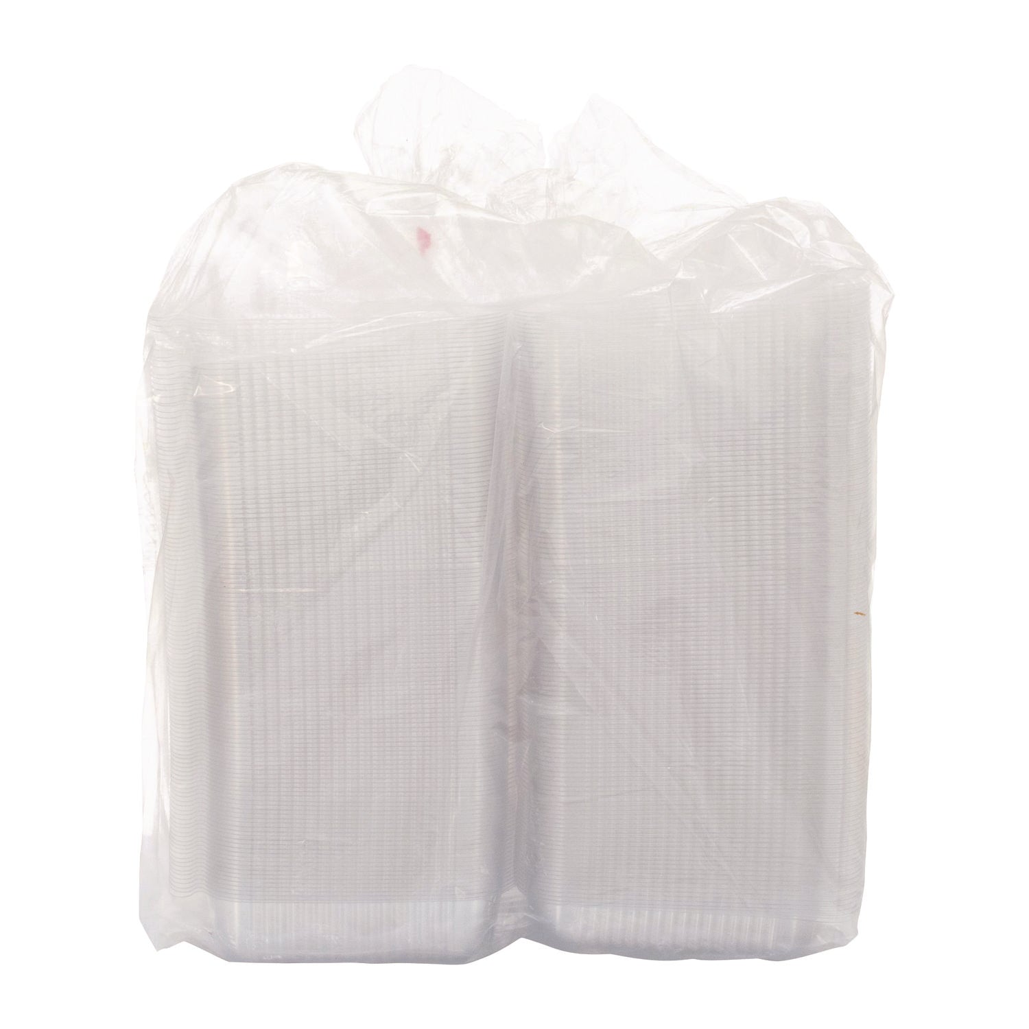 StayLock Clear Hinged Lid Containers, 7.8 x 8.3 x 3, Clear, Plastic, 125/Bag, 2 Bags/Carton