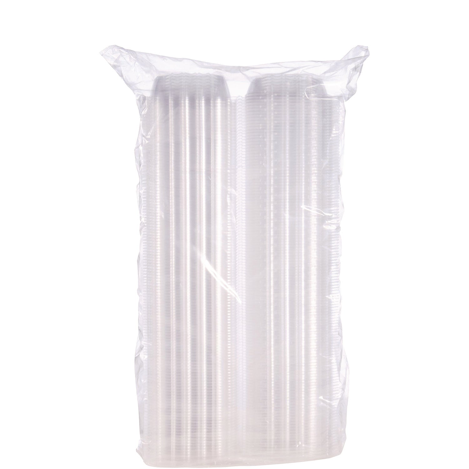 ClearSeal Hinged-Lid Plastic Containers, 5.8 x 6 x 3, Clear, Plastic, 125/Pack, 4 Packs/Carton - 