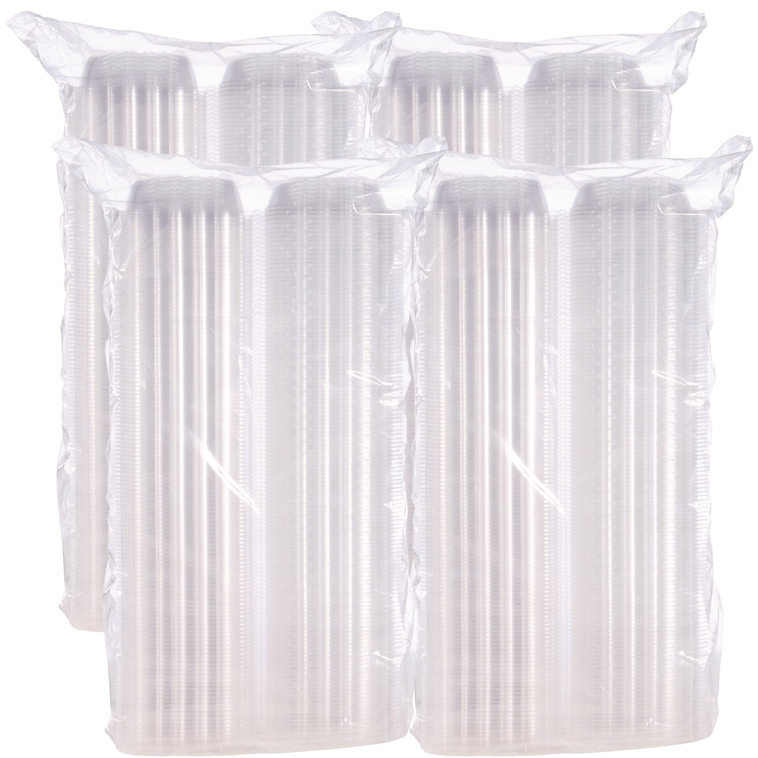 ClearSeal Hinged-Lid Plastic Containers, 5.8 x 6 x 3, Clear, Plastic, 125/Pack, 4 Packs/Carton - 