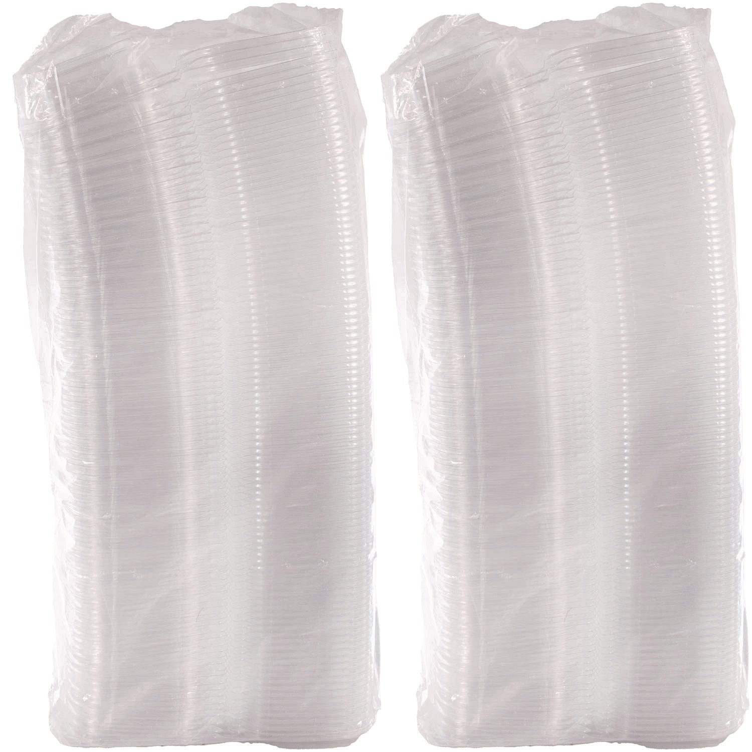 ClearPac SafeSeal Tamper-Resistant/Evident Containers, Flat Lid, 8 oz, 4.9 x 1.4 x 5.5, Clear, Plastic, 100/Bag, 2 Bags/CT