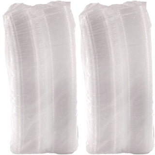 ClearPac SafeSeal Tamper-Resistant/Evident Containers, Flat Lid, 8 oz, 4.9 x 1.4 x 5.5, Clear, Plastic, 100/Bag, 2 Bags/CT