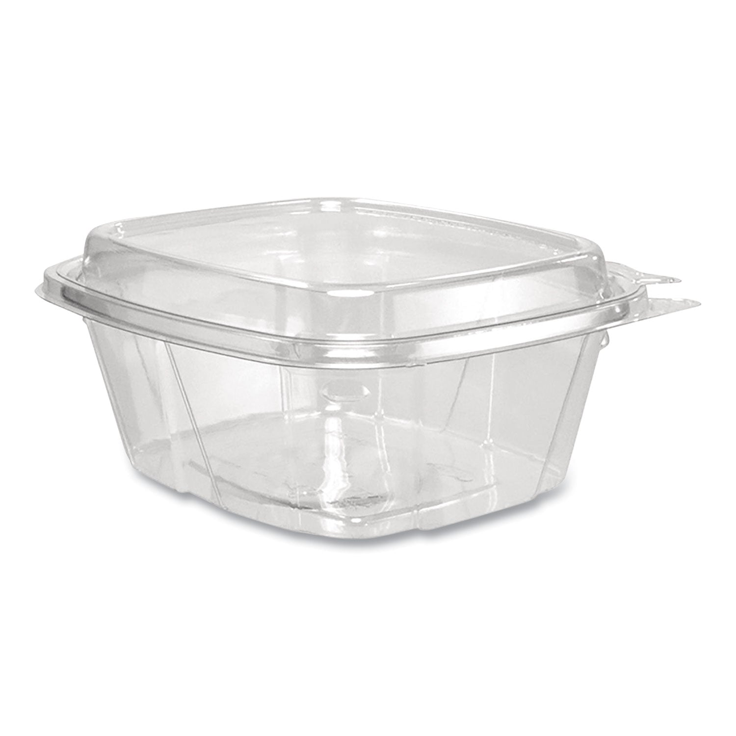 ClearPac SafeSeal Tamper-Resistant/Evident Containers, Domed Lid, 16 oz, 4.9 x 2.9 x 5.5, Clear, Plastic, 100/Bag, 2 Bags/CT