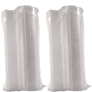 ClearPac SafeSeal Tamper-Resistant/Evident Containers, Flat Lid, 16 oz, 4.9 x 2.5 x 5.5, Clear, Plastic, 100/Bag, 2 Bags/CT