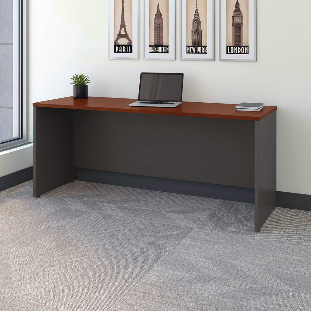 Series C Collection 72W Credenza Shell, 71.13w x 23.38d x 29.88h, Hansen Cherry