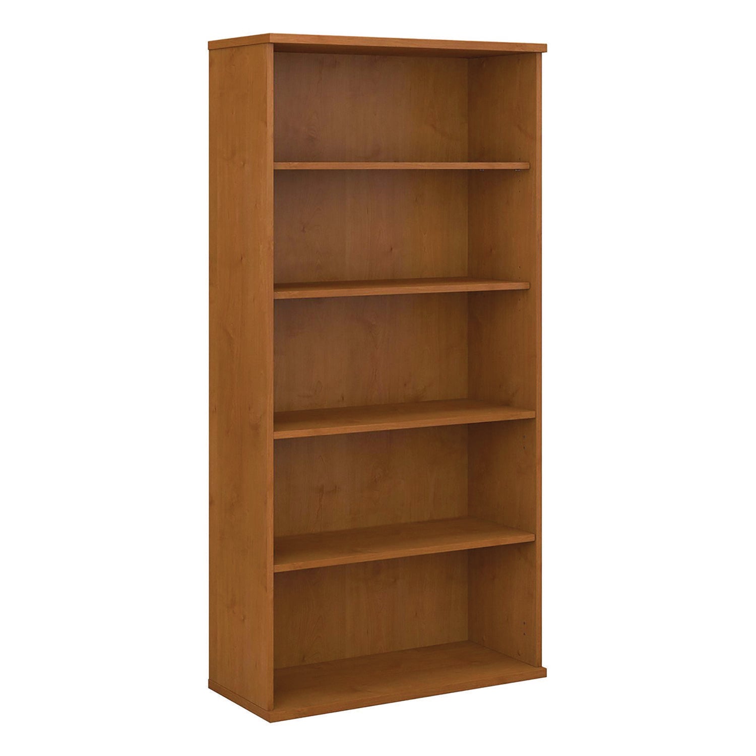 Series C Collection Bookcase, Five-Shelf, 35.63w x 15.38d x 72.78h, Natural Cherry - 